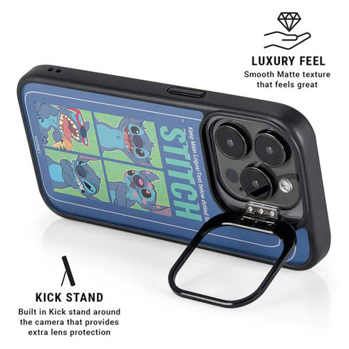 Disney Lilo and Stitch Personalities Moods iPhone 14 Pro Kickstand Case